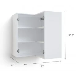 NewAge Products Home Corner Wall Cabinet - 27 Inch 63 NewAge Products Home Corner Wall Cabinet - 27 Inch