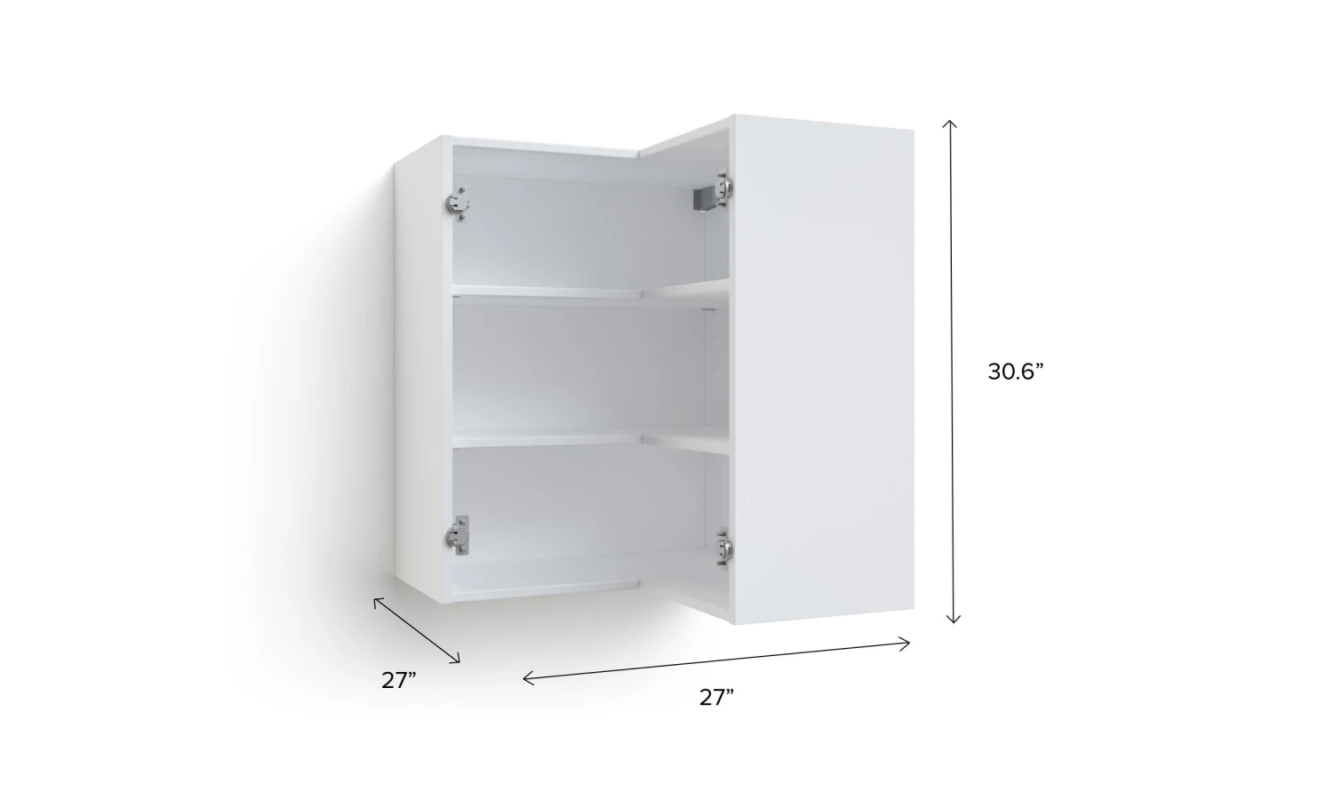 NewAge Products Home Corner Wall Cabinet - 27 Inch 32 NewAge Products Home Corner Wall Cabinet - 27 Inch