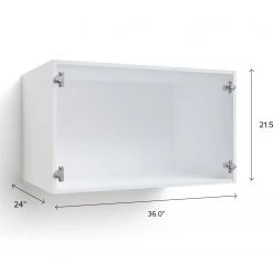 NewAge Products Pantry Cabinets Home Extended Above Fridge Cabinet, 36 Inch (Frame Only)