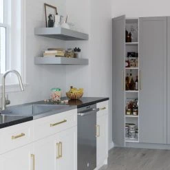 NewAge Products Pantry Cabinets Home Two Door, Single Drawer Cabinet (Frame Only) 31 NewAge Products Pantry Cabinets Home Two Door, Single Drawer Cabinet (Frame Only)