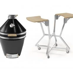 NewAge Products Outdoor Kitchen Platinum Kamado Bundle (Pro 22 In. Cart, 22 In. Kamado Grill)