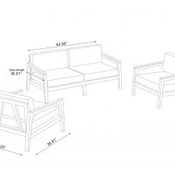 NewAge Products Sofas & Sectionals Lakeside 4 Seater Chat Set 33 NewAge Products Sofas & Sectionals Lakeside 4 Seater Chat Set