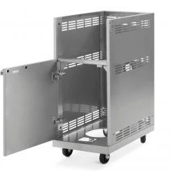 NewAge Products Outdoor Kitchen Classic Stainless Steel Side Burner Cart