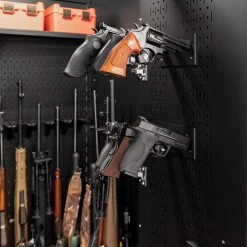 NewAge Products Garage Storage Secure Gun Cabinet Accessory - Pistol Holder (Pack Of 2)