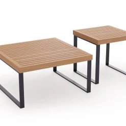 NewAge Products Monterey Teak Coffee Table And Side Table (Set Of 2)