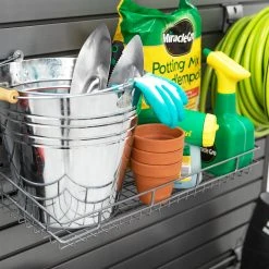 NewAge Products Shallow Basket Garage Storage