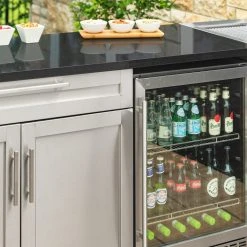 NewAge Products Signature Series Outdoor Kitchen Bar Shelf Countertop 2 Side Extended