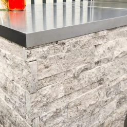 NewAge Products Signature Series Outdoor Kitchen Bar Shelf Countertop 2 Side Extended