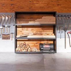 NewAge Products Bold Series 72 In. Wall Mounted Rack - Black Garage Storage