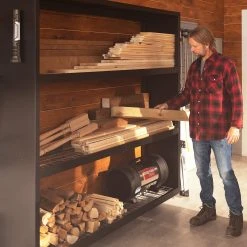 NewAge Products Bold Series 72 In. Wall Mounted Rack - Black Garage Storage