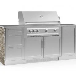 NewAge Products Outdoor Kitchen Signature Series 6 Piece Cabinet Set With Grill 112 NewAge Products Outdoor Kitchen Signature Series 6 Piece Cabinet Set With Grill