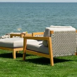 NewAge Products Lakeside Chat Chair With Ottoman Patio Furniture