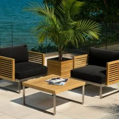 NewAge Products Rhodes Square Planter (Set Of 2) Planter Boxes