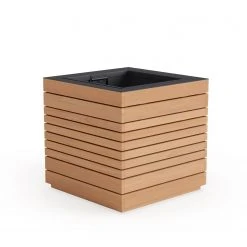 NewAge Products Rhodes Square Planter (Set Of 2) Planter Boxes