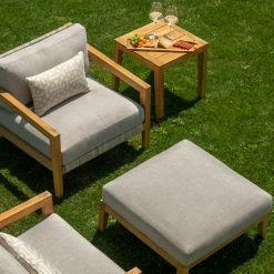 NewAge Products Lakeside Chat Chair With Ottoman Patio Furniture