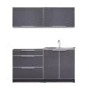 NewAge Products Outdoor Kitchen Aluminum 4 Piece Cabinet Set