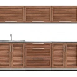 NewAge Products Outdoor Kitchen Stainless Steel 6 Piece Cabinet Set