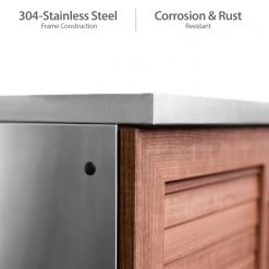 NewAge Products Outdoor Kitchen Stainless Steel 3 Piece Cabinet Set 42 NewAge Products Outdoor Kitchen Stainless Steel 3 Piece Cabinet Set