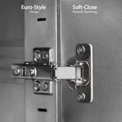 NewAge Products Outdoor Kitchen Stainless Steel 2 Piece Cabinet Set