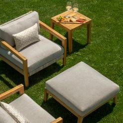 NewAge Products Lakeside Chat Chair With Ottoman Patio Furniture