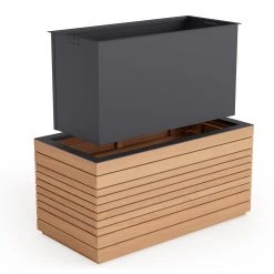 NewAge Products Rhodes Rectangular Planter (Set Of 2) Planter Boxes