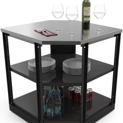 NewAge Products Outdoor Kitchen Aluminum 90-Degree Corner Shelf