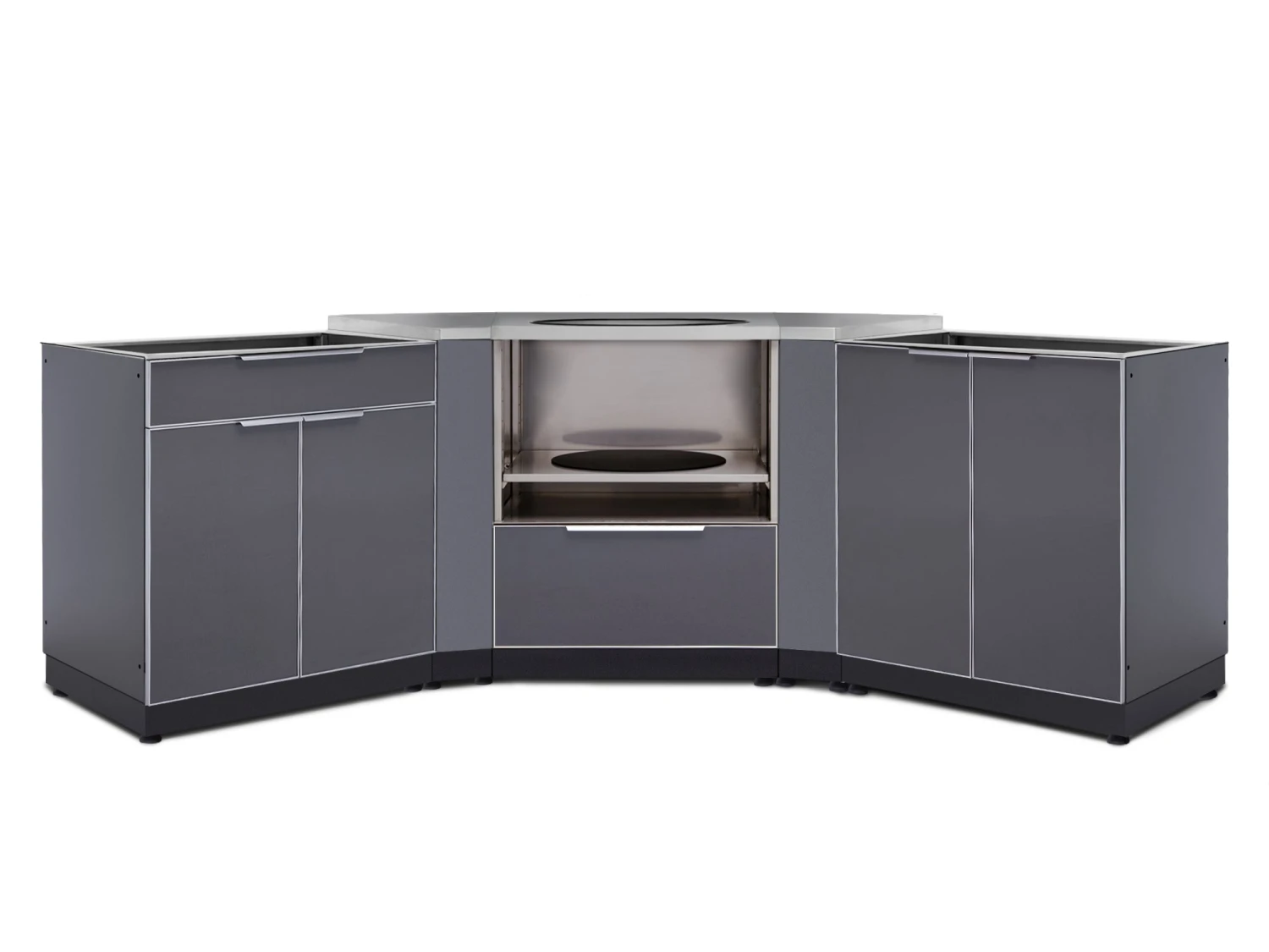 NewAge Products Outdoor Kitchen Aluminum 5 Piece Cabinet Set 1 NewAge Products Outdoor Kitchen Aluminum 5 Piece Cabinet Set