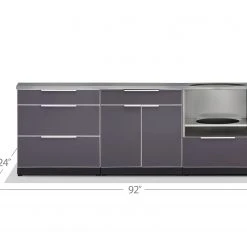 NewAge Products Outdoor Kitchen Aluminum 3 Piece Cabinet Set 15 NewAge Products Outdoor Kitchen Aluminum 3 Piece Cabinet Set