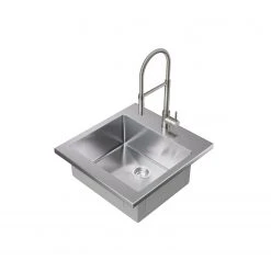 NewAge Products 24 In. Standard Sink With Flex Pull Down Faucet
