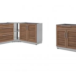 NewAge Products Outdoor Kitchen Stainless Steel 4 Piece Cabinet Set 28 NewAge Products Outdoor Kitchen Stainless Steel 4 Piece Cabinet Set