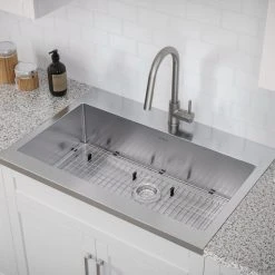 NewAge Products 36 In. Standard Sink With Classic Pull Down Faucet Shop Kitchen Sets