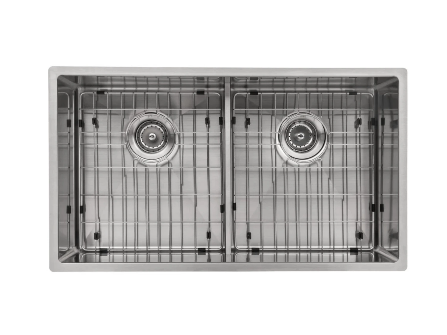 NewAge Products 30.35 In. Undermount Double Bowl Stainless Steel Sink With Flex Pull Down Faucet 8 NewAge Products 30.35 In. Undermount Double Bowl Stainless Steel Sink With Flex Pull Down Faucet