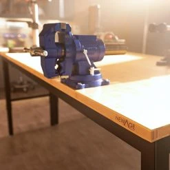 None Pro Series 66 In. Workbench With Bamboo Worktop Garage Storage