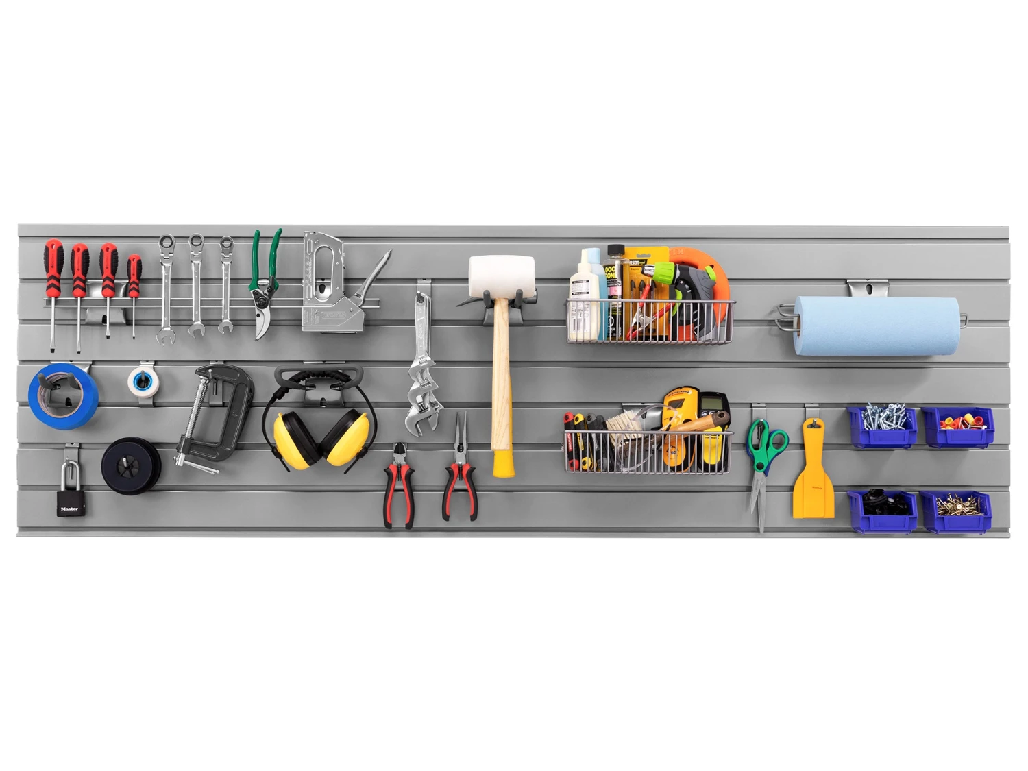 NewAge Products Bold Series Slatwall Backsplash (2 X 72 Inch) 2 NewAge Products Bold Series Slatwall Backsplash (2 X 72 Inch)