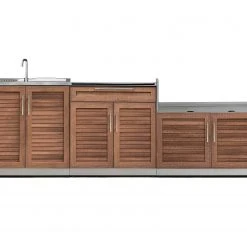 NewAge Products Outdoor Kitchen Stainless Steel 3 Piece Cabinet Set