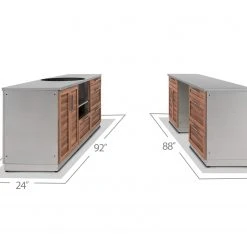 NewAge Products Outdoor Kitchen Stainless Steel 5 Piece Cabinet Set