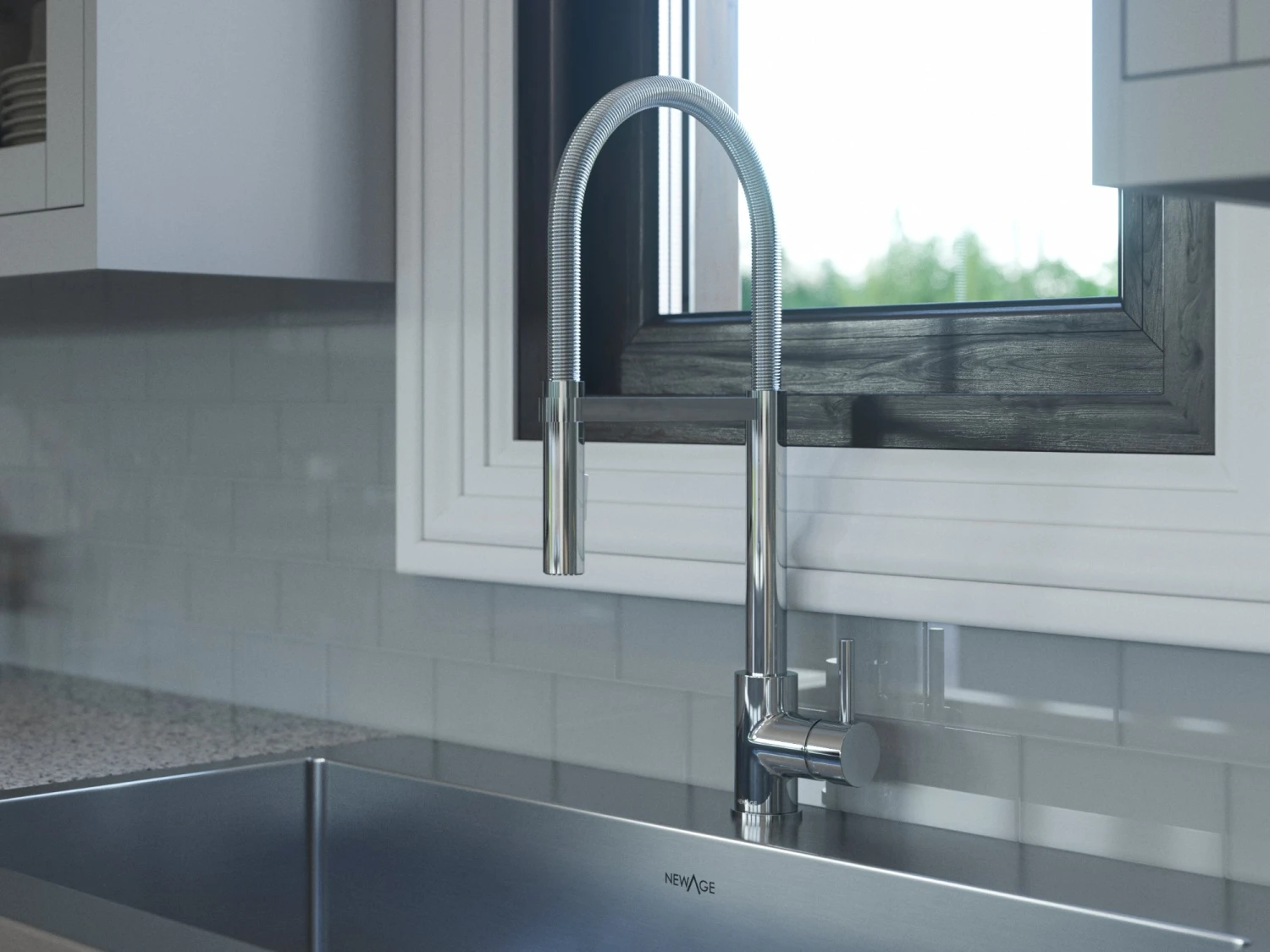 NewAge Products Flex Pull-Down Faucet Kitchen Faucet 4 NewAge Products Flex Pull-Down Faucet Kitchen Faucet