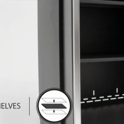 NewAge Products Pro Series Black 15" Locker Shelves (Pack Of 2) With Pins 11 NewAge Products Pro Series Black 15