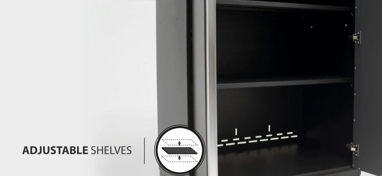 NewAge Products Pro Series Black 15" Locker Shelves (Pack Of 2) With Pins 6 NewAge Products Pro Series Black 15" Locker Shelves (Pack Of 2) With Pins