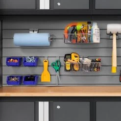 NewAge Products 2 X Bold Series 48 In. Slatwall Backsplash Wall Organization 15 NewAge Products 2 X Bold Series 48 In. Slatwall Backsplash Wall Organization