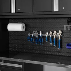 None Pro Series Diamond Plate Slatwall Backsplash Garage Storage