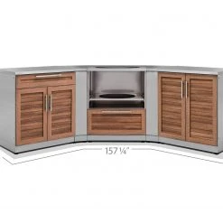 NewAge Products Outdoor Kitchen Stainless Steel 5 Piece Cabinet Set 38 NewAge Products Outdoor Kitchen Stainless Steel 5 Piece Cabinet Set