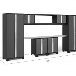 NewAge Products Bold Series 9 Piece Cabinet Set Garage Storage