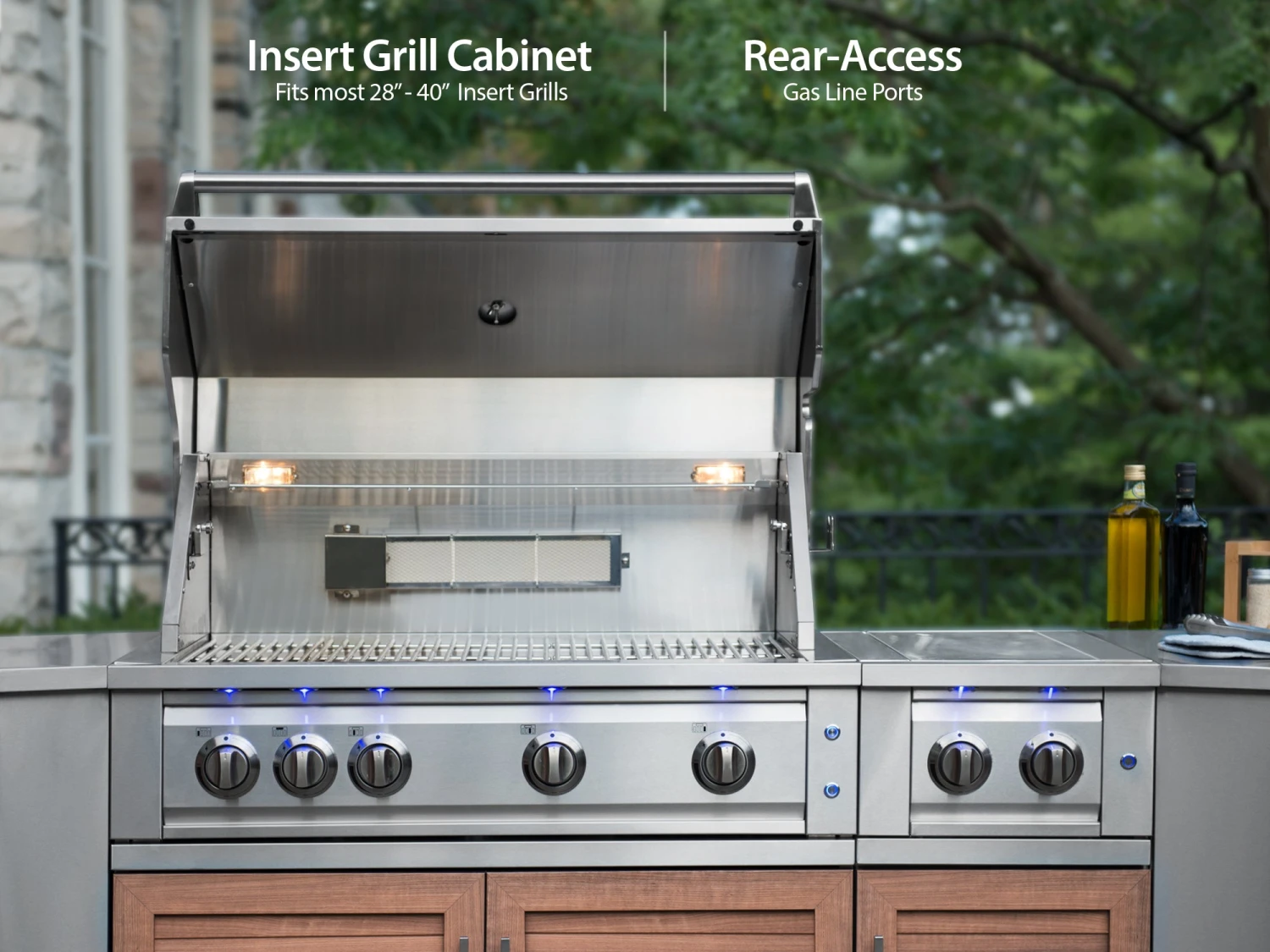 NewAge Products Outdoor Kitchen Stainless Steel 3 Piece Cabinet Set 22 NewAge Products Outdoor Kitchen Stainless Steel 3 Piece Cabinet Set