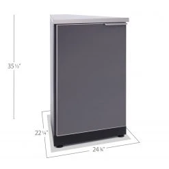NewAge Products Outdoor Kitchen Aluminum 45 Degree Corner Cabinet - Slate Gray 13 NewAge Products Outdoor Kitchen Aluminum 45 Degree Corner Cabinet - Slate Gray