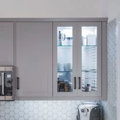 NewAge Products Pantry Cabinets Home Two Glass Door Wall Cabinet 51 NewAge Products Pantry Cabinets Home Two Glass Door Wall Cabinet