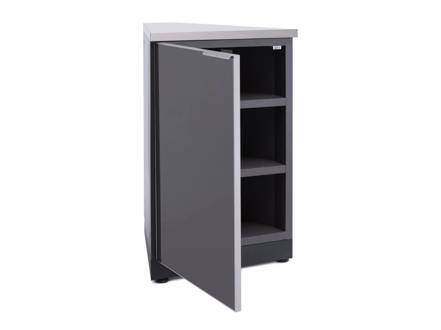 NewAge Products Outdoor Kitchen Aluminum 45 Degree Corner Cabinet - Slate Gray 2 NewAge Products Outdoor Kitchen Aluminum 45 Degree Corner Cabinet - Slate Gray