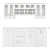 NewAge Products Home Bar Cabinets Home Bar 8 Piece Cabinet Set