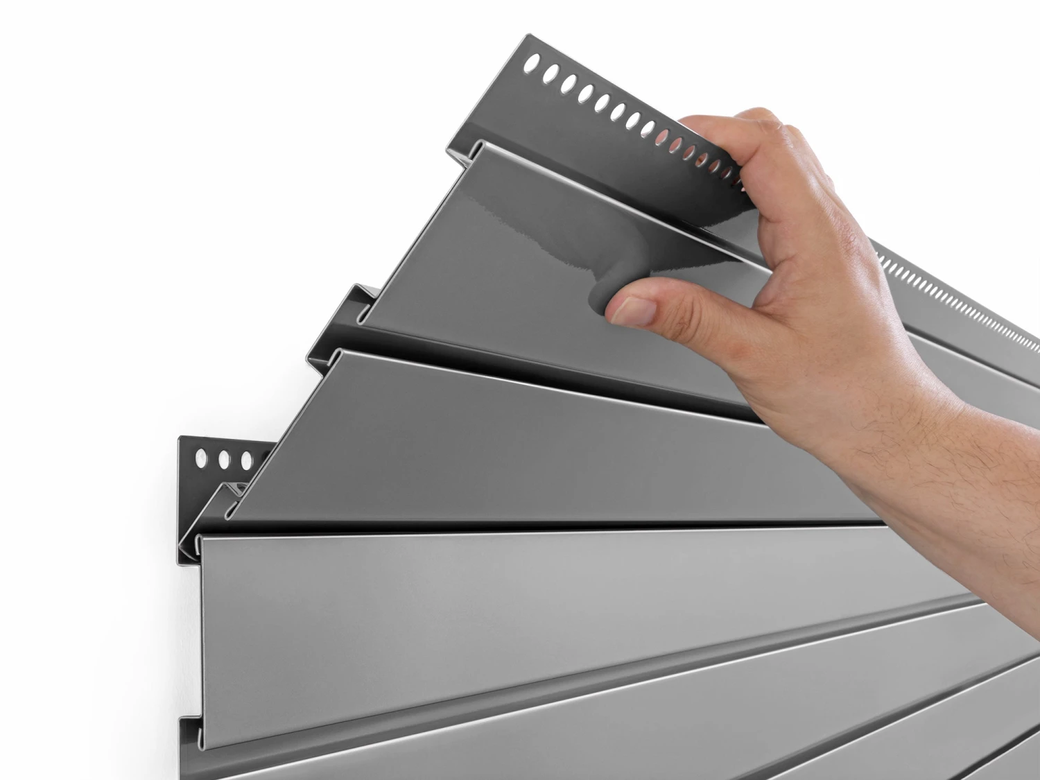 NewAge Products Bold Series Slatwall Backsplash (2 X 72 Inch) 7 NewAge Products Bold Series Slatwall Backsplash (2 X 72 Inch)