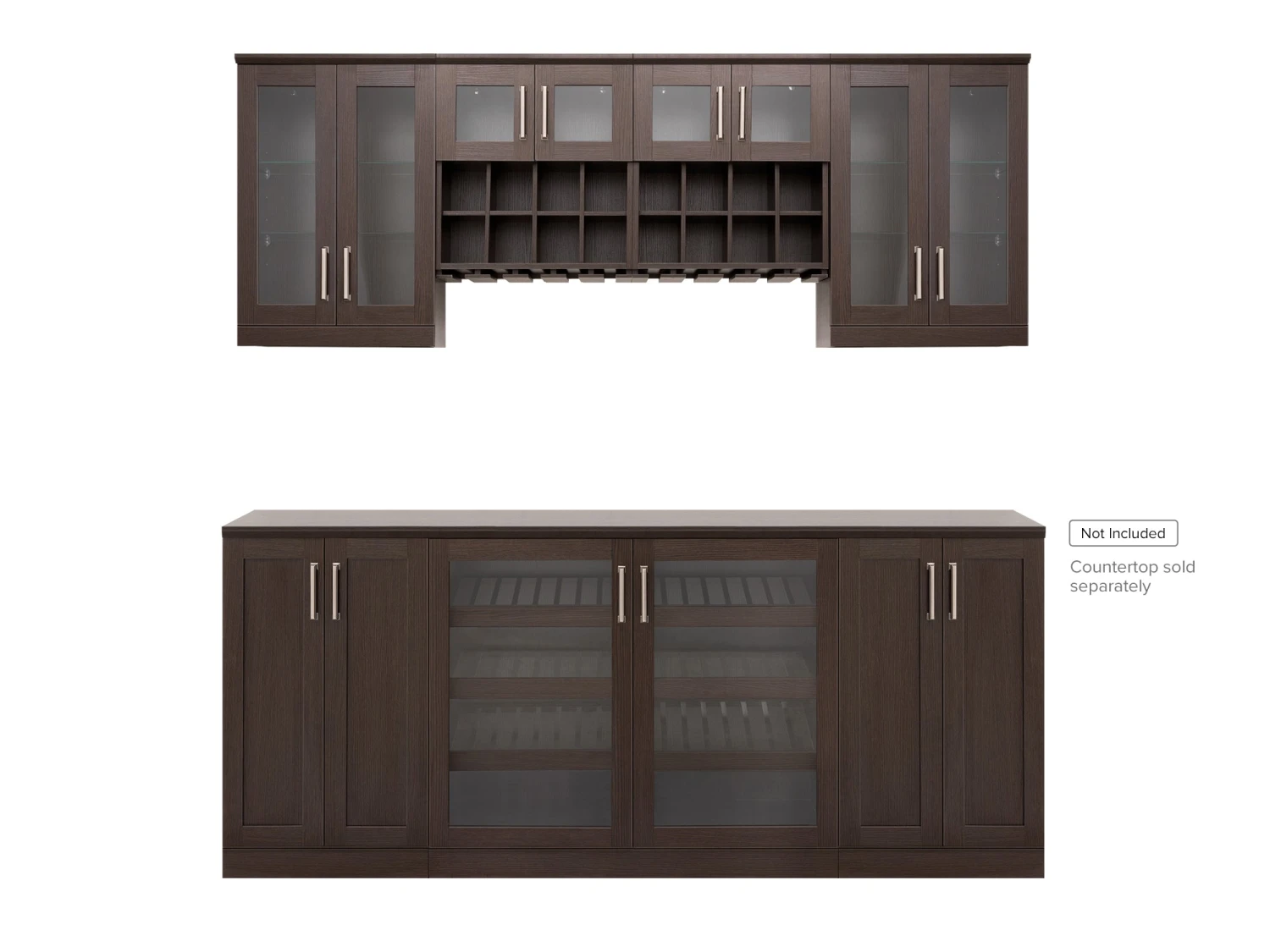 NewAge Products Home Bar 7 Piece Cabinet Set 18 NewAge Products Home Bar 7 Piece Cabinet Set